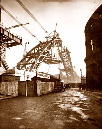 Building the bridge - 15th February, 1928
