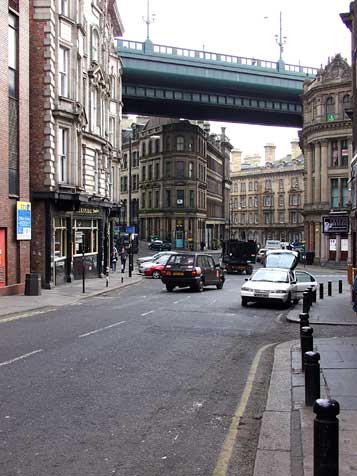 Side and Queen Street with roadway above