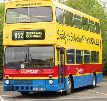 Old Fashioned UK compromise School Bus