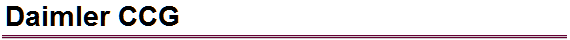 Daimler CCG
